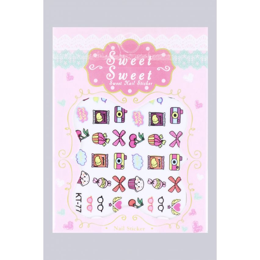 Lovemystyle trasferimento chiodo tatuaggi con telecamere e Cupcakes
