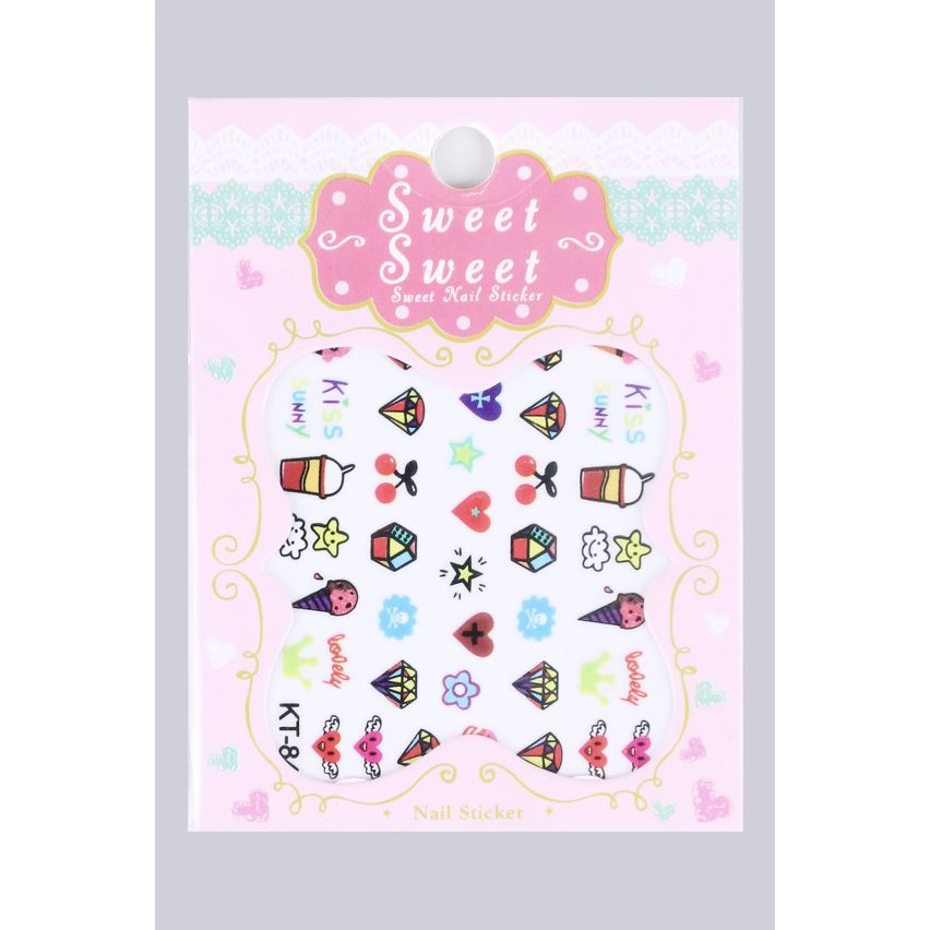 Lovemystyle transfert ongles tatouages avec cerises et laits frappés
