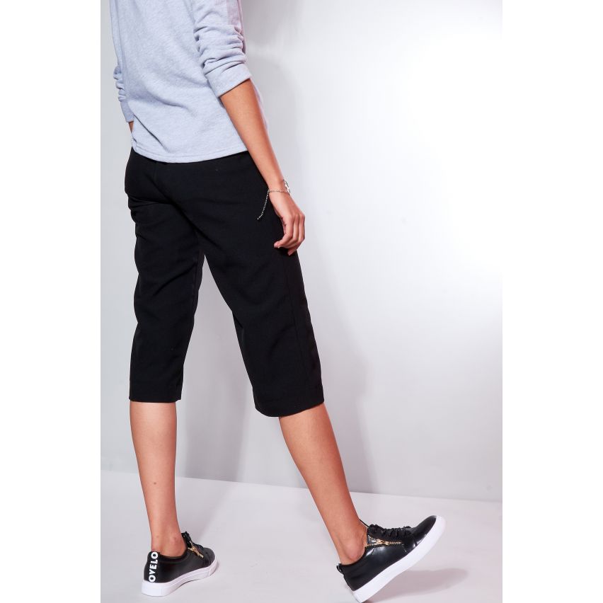 LMS Black Lace Up Trainer met gouden Zip en 'LOVE' Detail