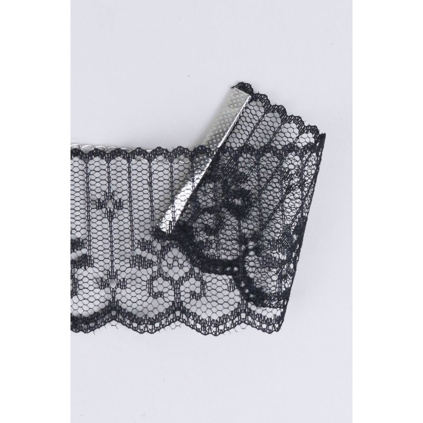 Lovemystyle Black Lace Stoff Choker