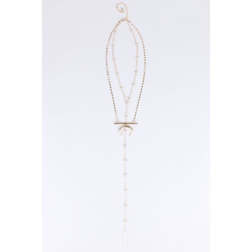 Lovemystyle Gold Doppelkette Sprung Halskette