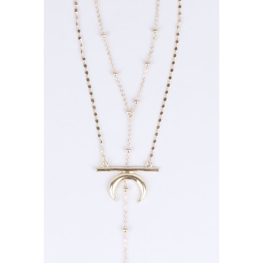 Lovemystyle Gold Doppelkette Sprung Halskette