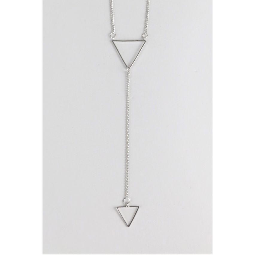 Lovemystyle argent Collier avec chaîne et pendentif Triangle