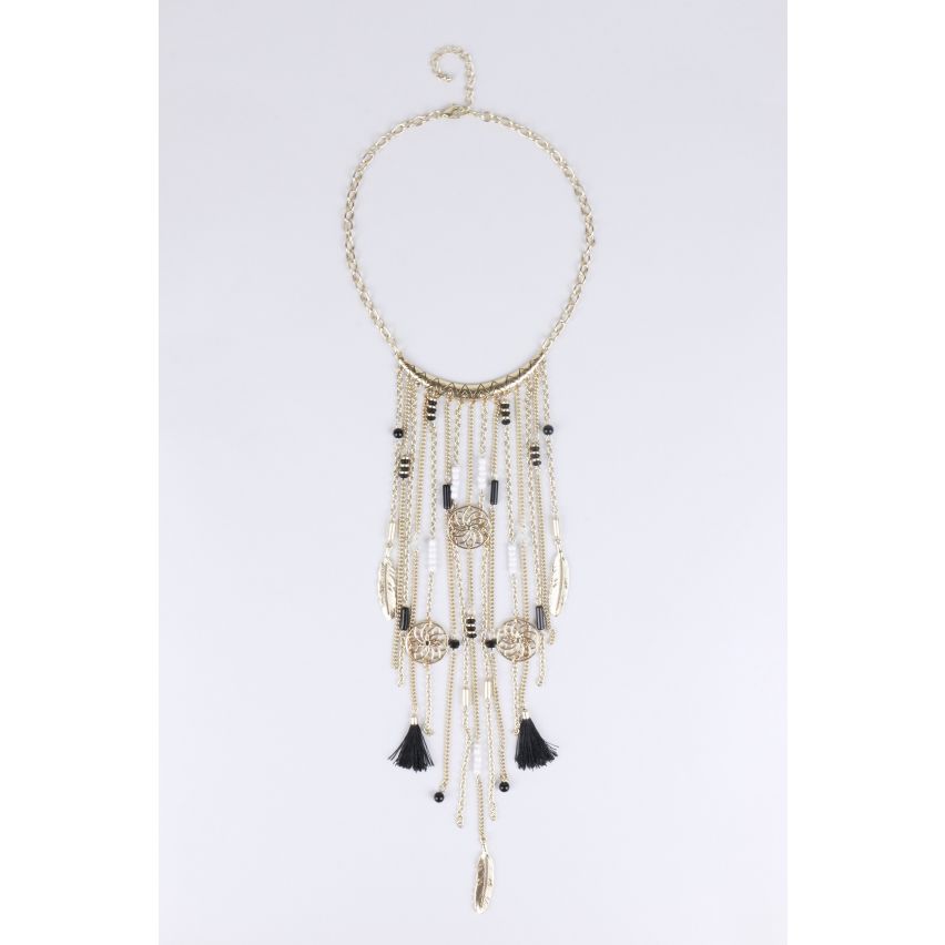 Lovemystyle Gold Dream Catcher Design Collier avec des glands
