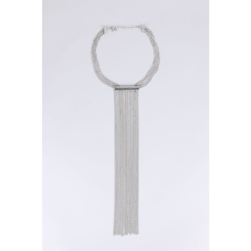 Lovemystyle argent Collier avec chaîne plongeant glands