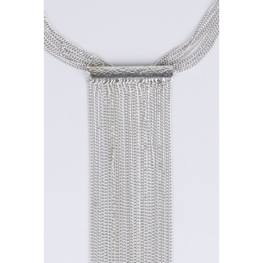 Lovemystyle argent Collier avec chaîne plongeant glands