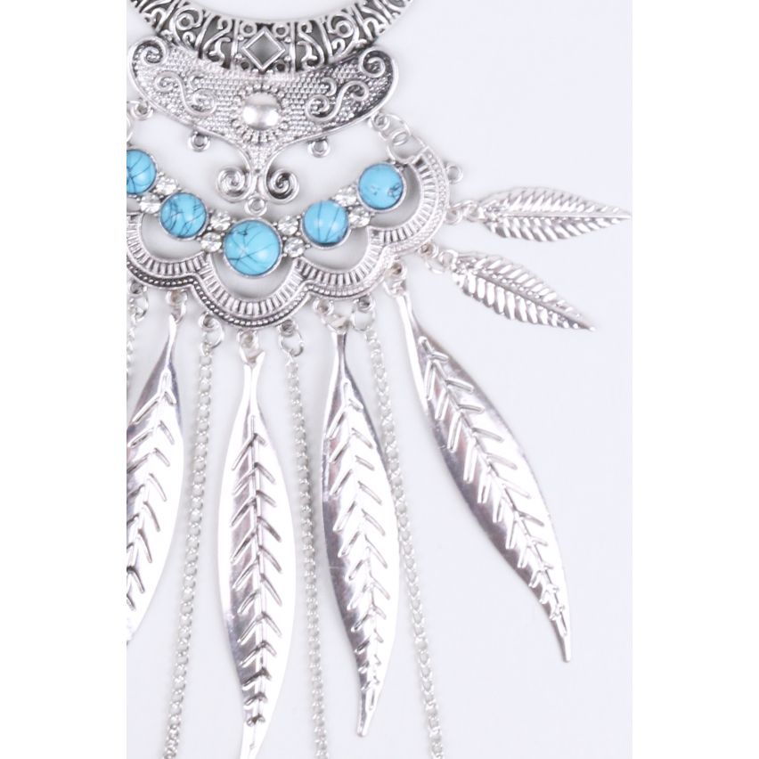 Lovemystyle Silber mit Türkis Stein Halskette