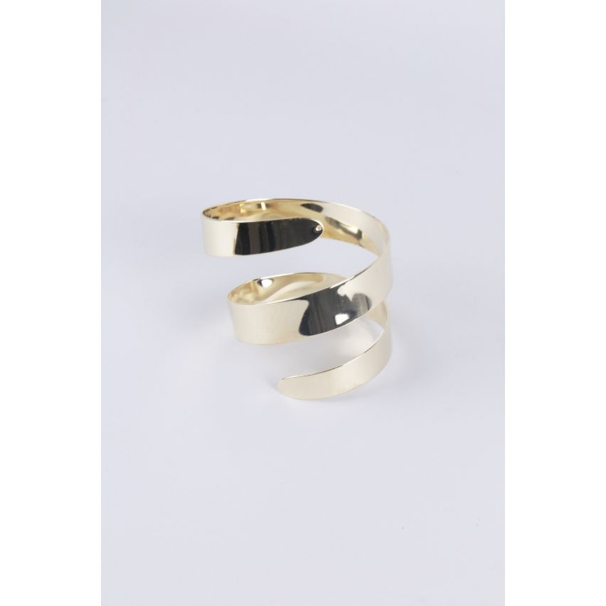 Lovemystyle Gold Spiral Bangle Style Arm Cuff