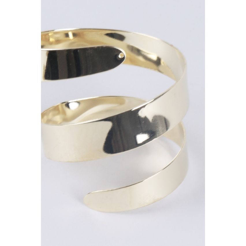 Lovemystyle Gold Spiral armring stil manschettens