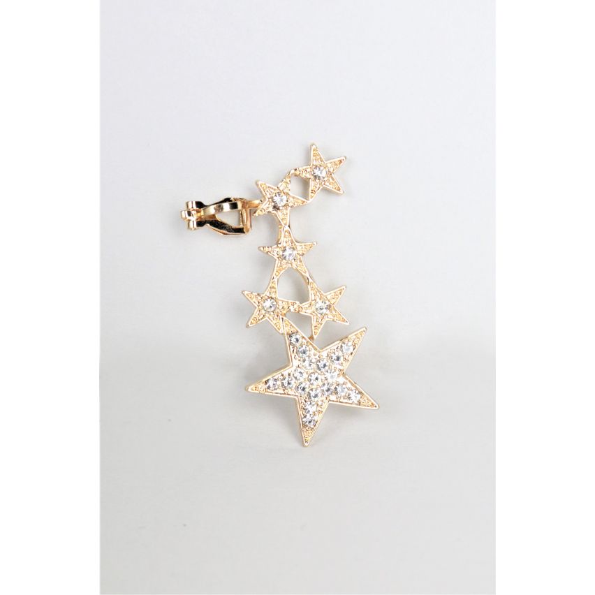 Lovemystyle Cuff Earring met meerdere gouden en zilveren sterren