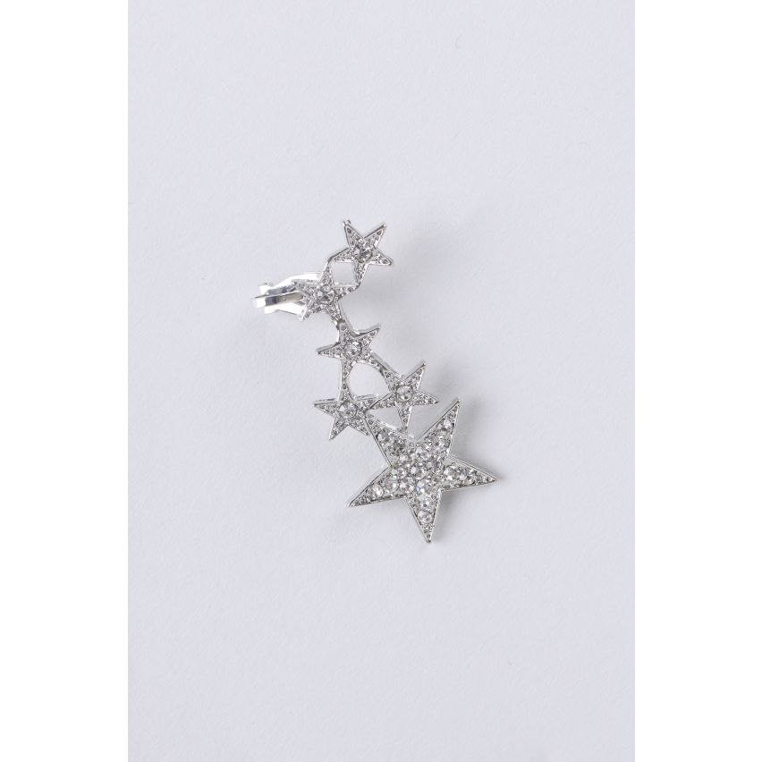 Lovemystyle Silver Ear cuff With Diamante Stars