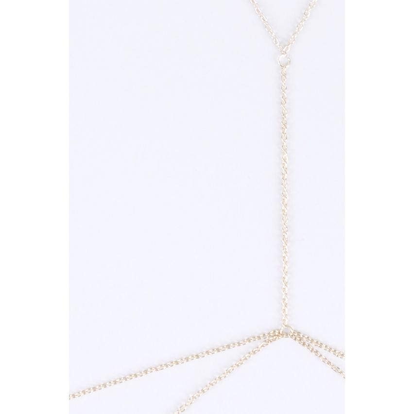 Lovemystyle Gold Chain Detail Double Layer Body Harness