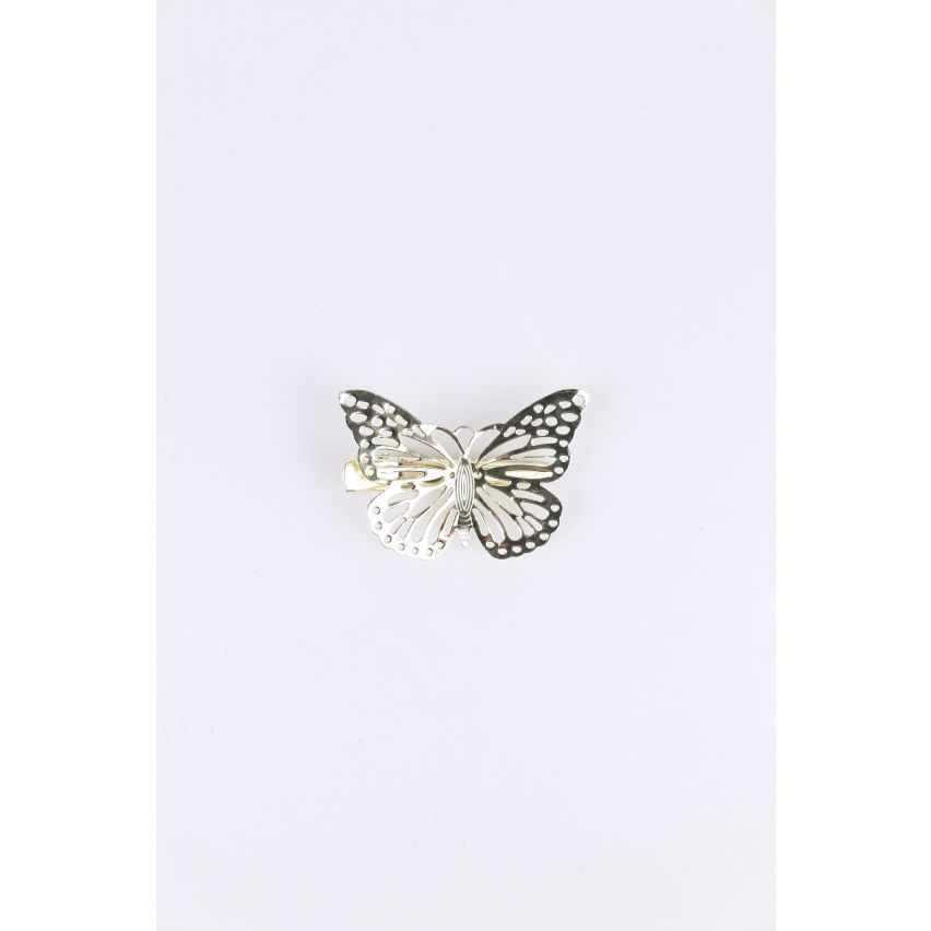 Lovemystyle Gold Butterfly Hair Slide With Laser Cut Detail