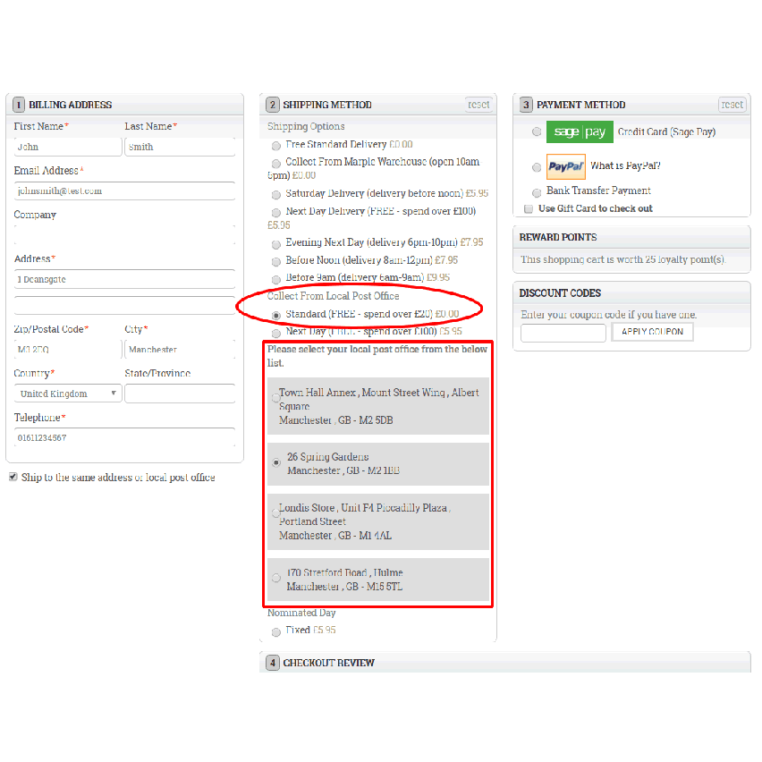Parcelforce Convenient Collect Magento Module (Click & Collect From Post Office)