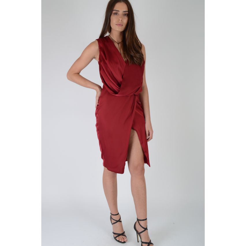 Plunge cowl sales neck dress