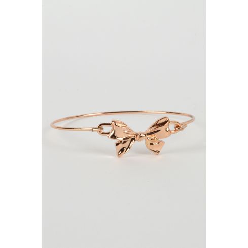 Lovemystyle guld Bangle med rosett spänne