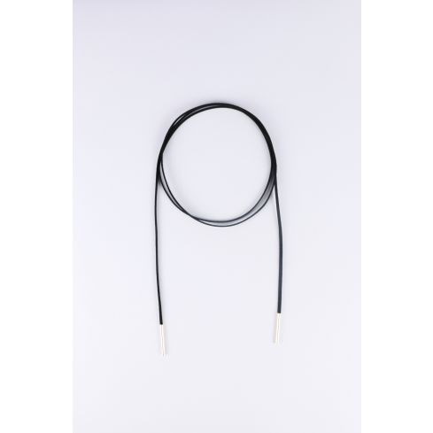Lovemystyle Black Suede Wrap Choker With Metal Ends