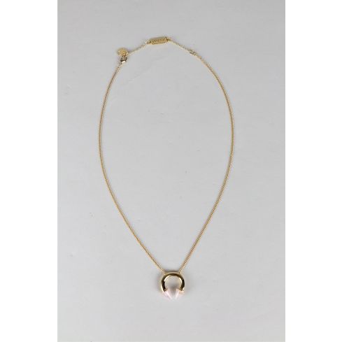 Lovemystyle or collier avec pendentif en or et rose