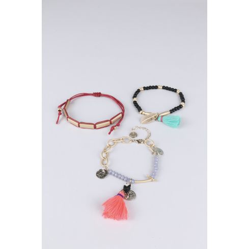 Lovemystyle Multi Pack de Bracelets Festival d’amitié coloré