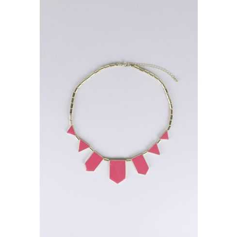 Collier en or de Lovemystyle avec des détails de forme rose