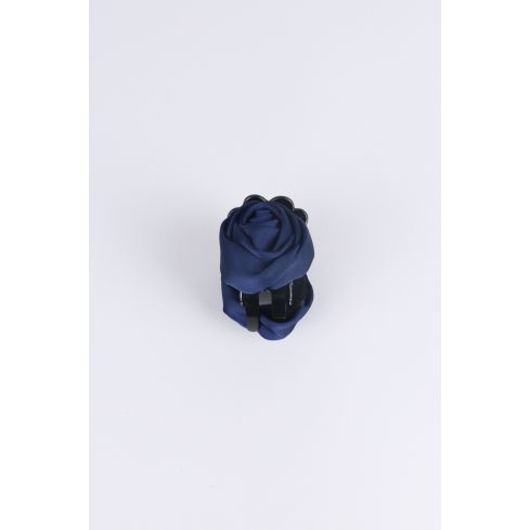 Lovemystyle Navy Blue Silk Rose Clasp Hair Slide