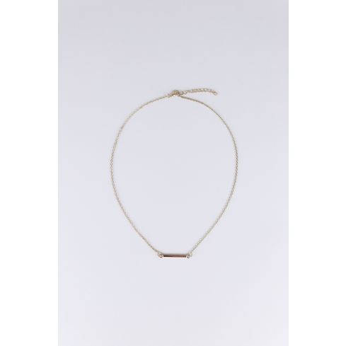 Lovemystyle enkel guld halsband med Bar Design