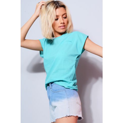 Lovemystyle lâche raccord linge Top Turquoise