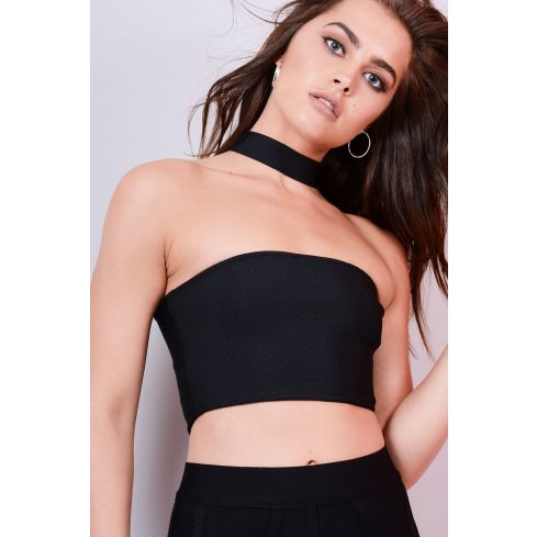 Lovemystyle Black culture Bandeau Top Design tour de cou