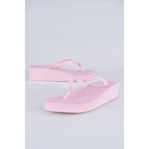 Lovemystyle bebé rosa cuña Flip Flop sandalias