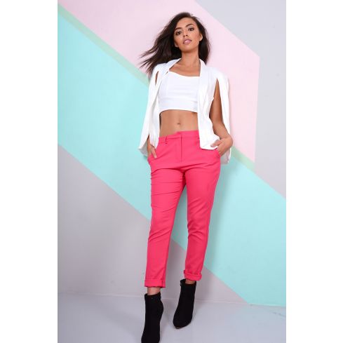 Lovemystyle équipé de faible hauteur pantalon en Hot Pink