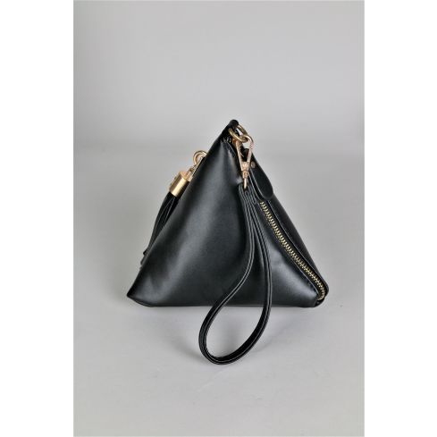 Lovemystyle noir pochette triangulaire avec détail de gland