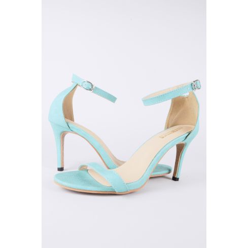 Lovemystyle Mint bleu Barely There talons sandales