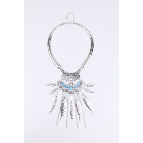 Lovemystyle Silver avec collier en Pierre Turquoise