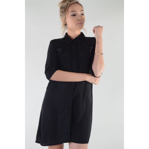 Lovemystyle chemisier robe chemise avec col