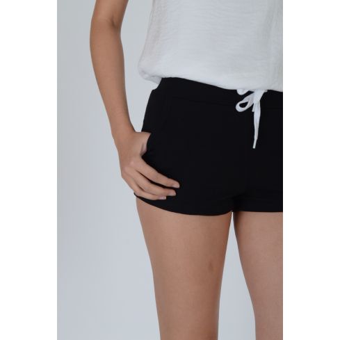 Lovemystyle sorteo cadena Shorts negros de talle alto